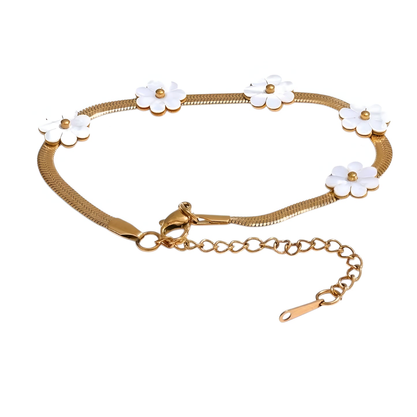 Bracciale Fiorellino Madreperla Snake