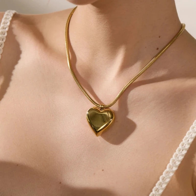 Collana Snake Heart Bold