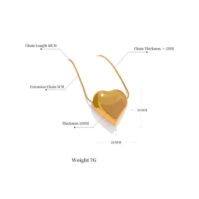 Collana Snake Heart
