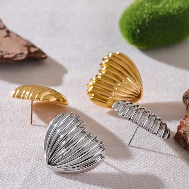 Orecchini Heart Stripes