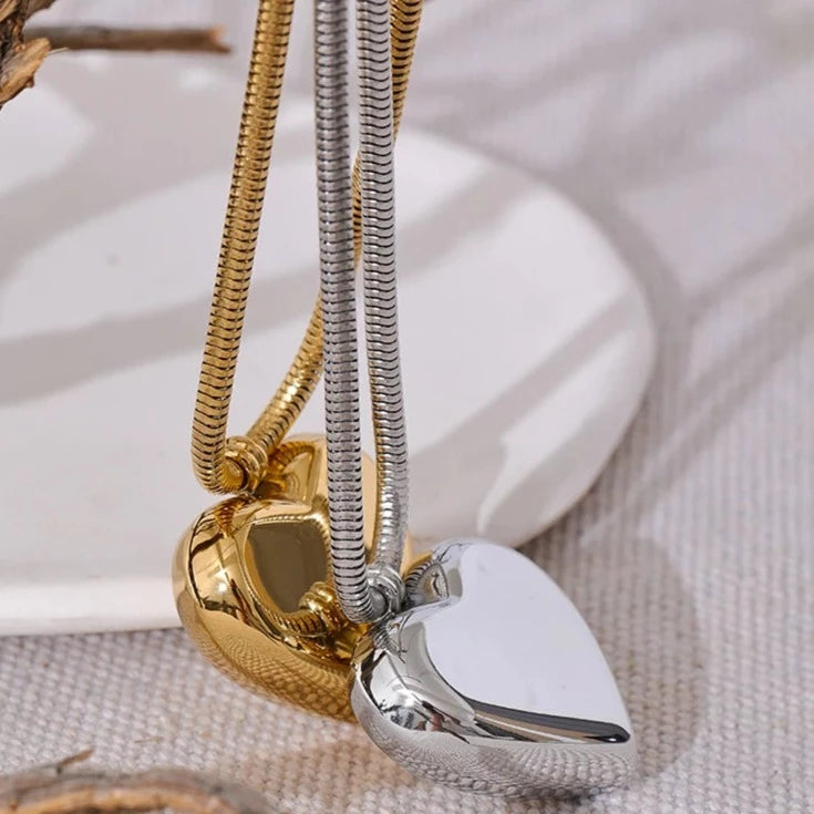 Collana Snake Heart Bold