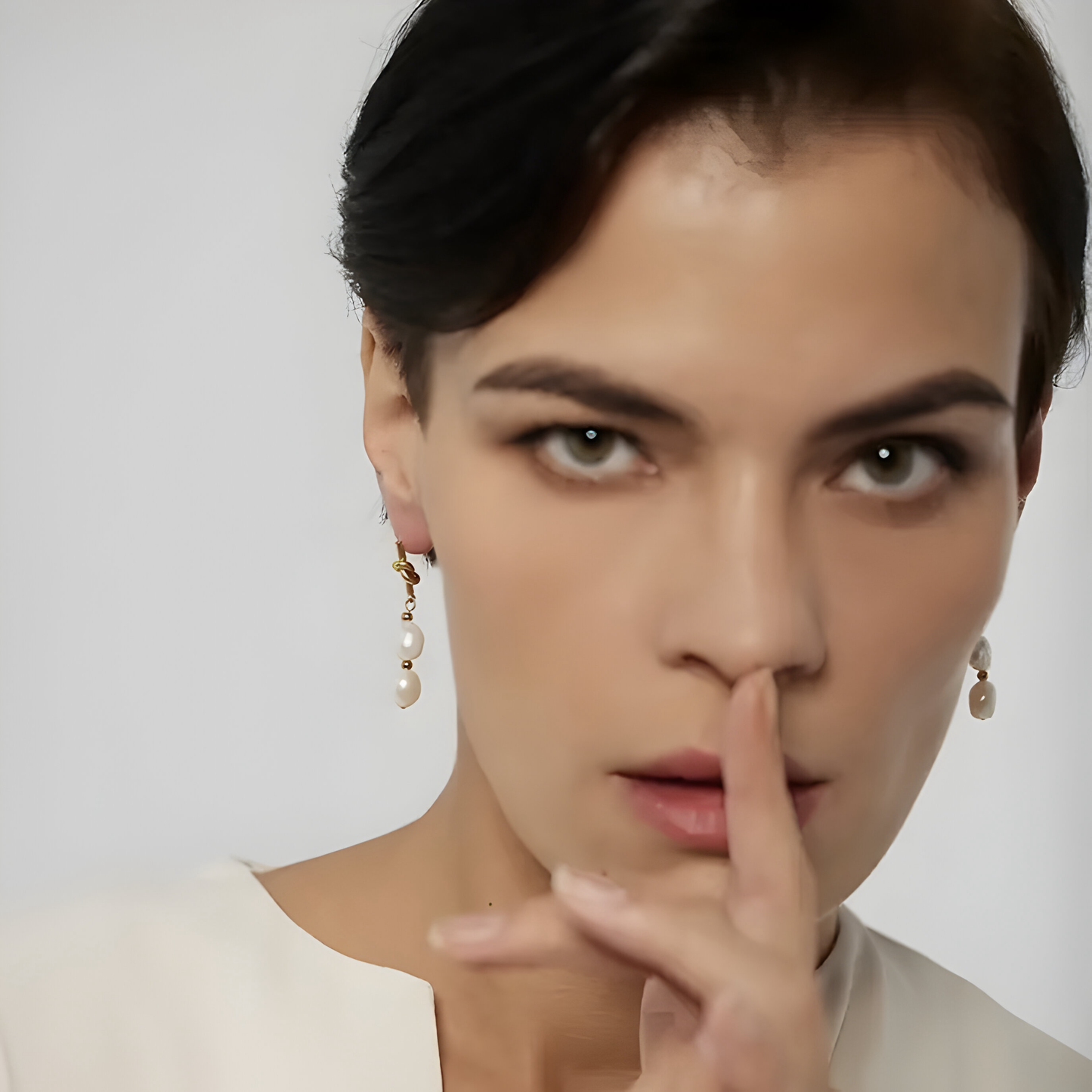Orecchini O-Perla Nodo