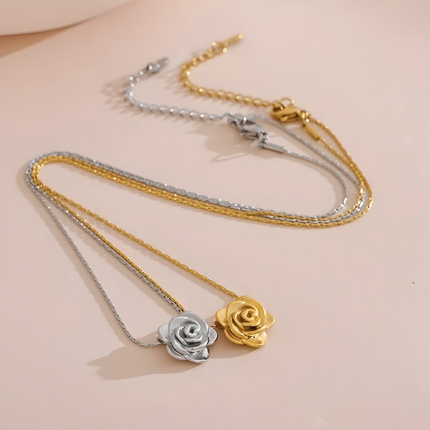 Collana Fiore Di Rosa