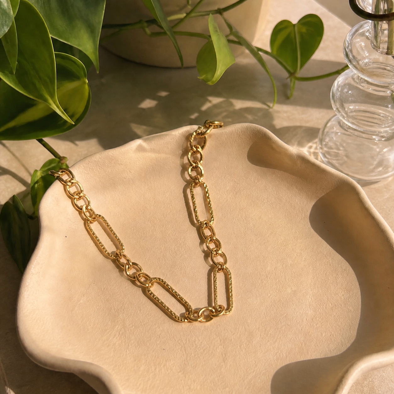 Collana Chain Hammered