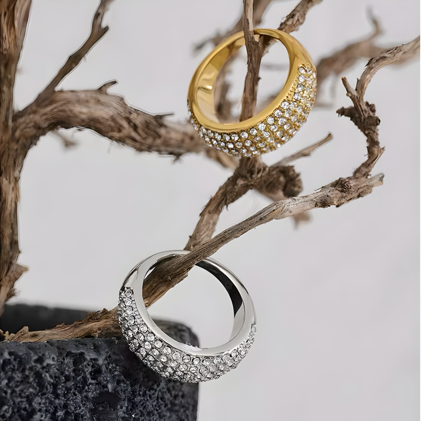 Anello Valentina pavé