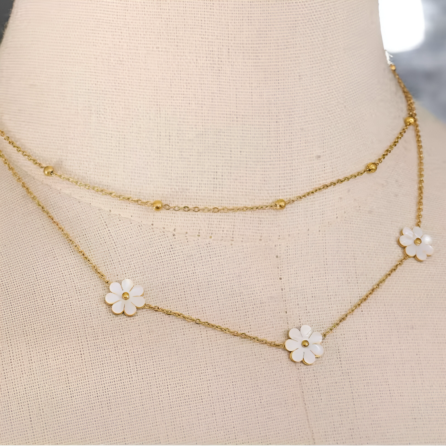 Collana Fiorellino Madreperla