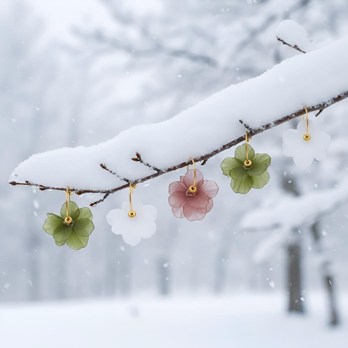 Orecchini Fiore di Keshi