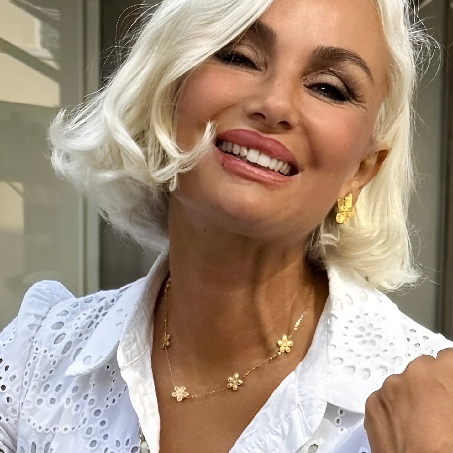 Orecchini Fiore di Lino