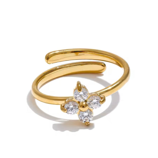 Anello Punto Luce Flower