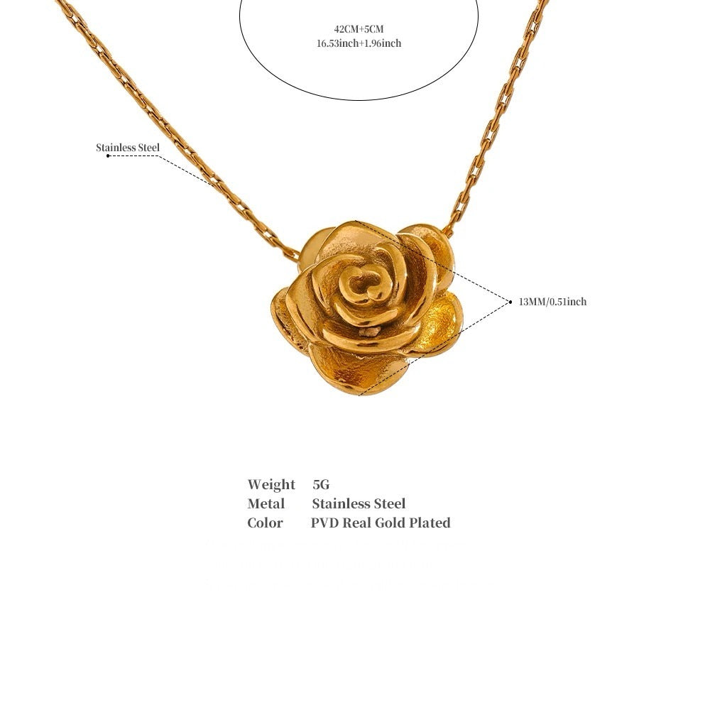Collana Fiore Di Rosa