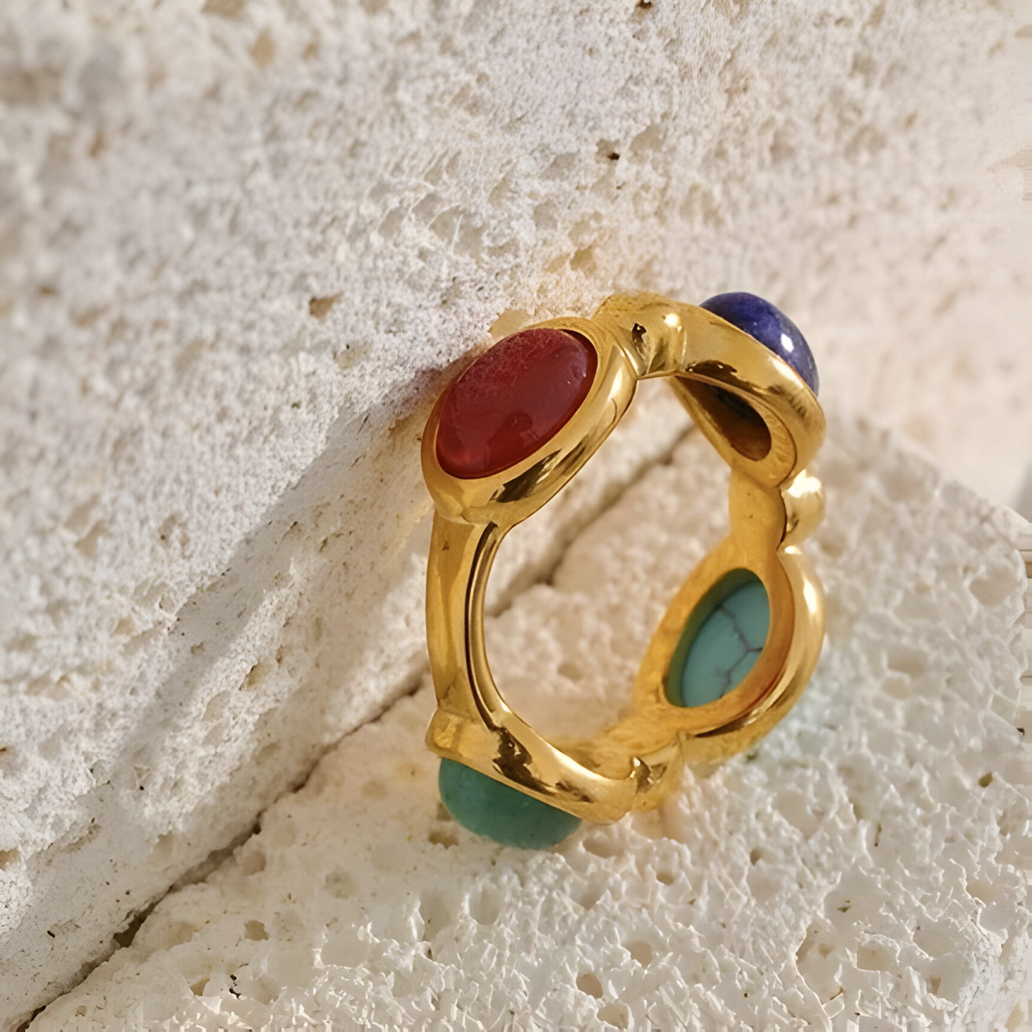 Anello Quattro Pietre