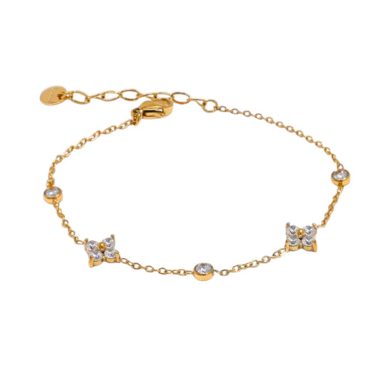 Bracciale quadrifoglio Shine