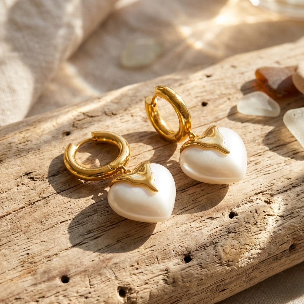 Orecchini Cuore di Panna