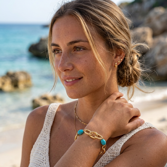 Bracciale Turchese Chain