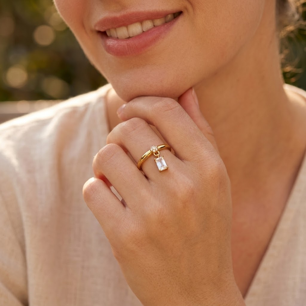 Anello Charm Shine