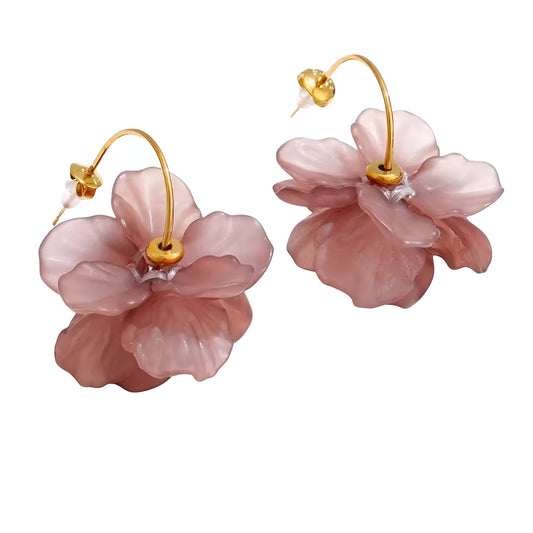 Orecchini Fiore di Keshi