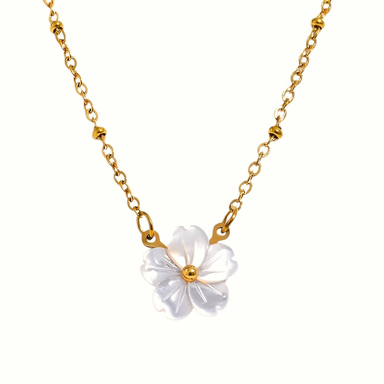 Collana Fiorellino Madreperla