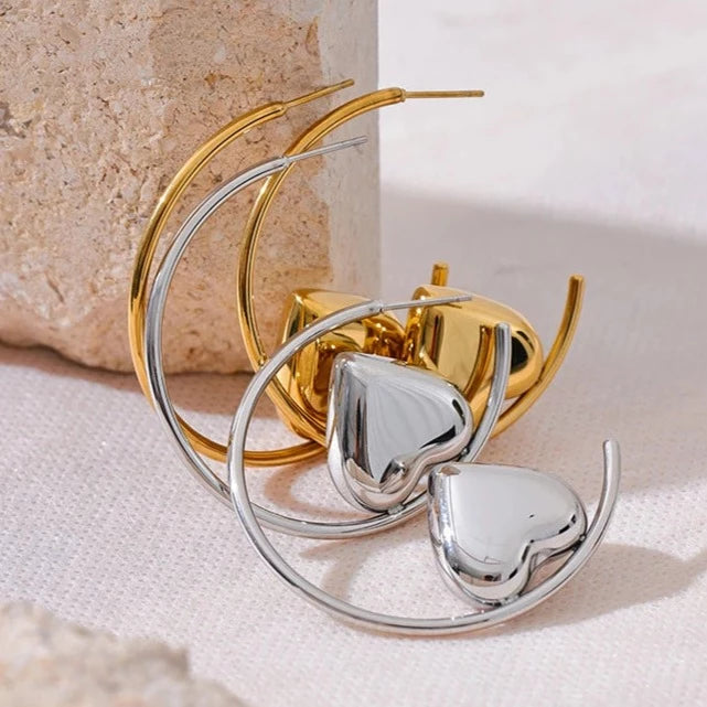 Orecchini C-Heart Bold