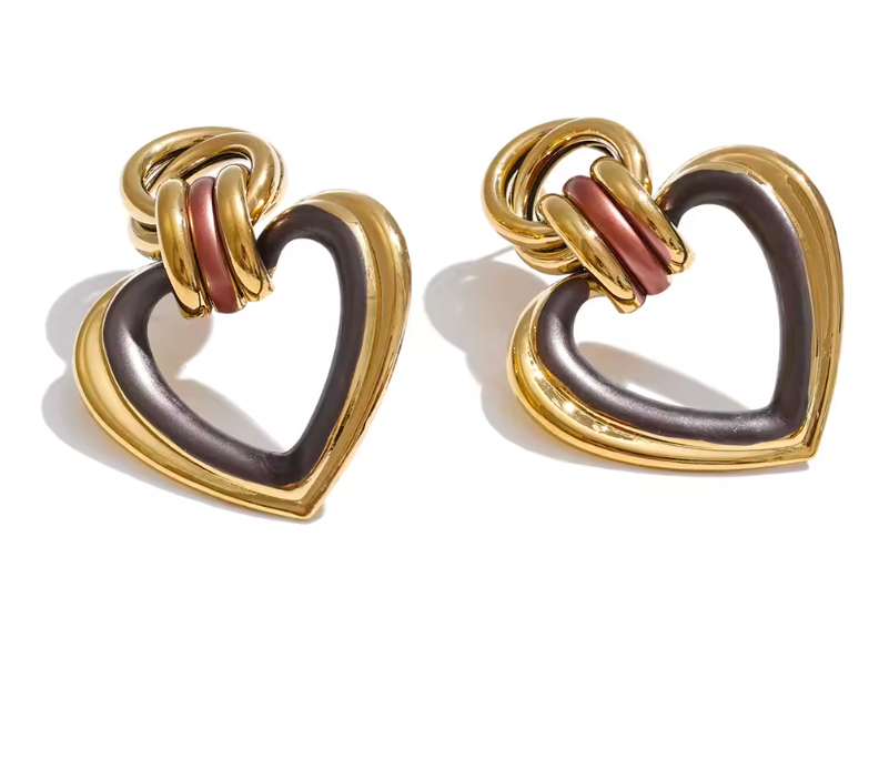 Orecchini Industrial Heart