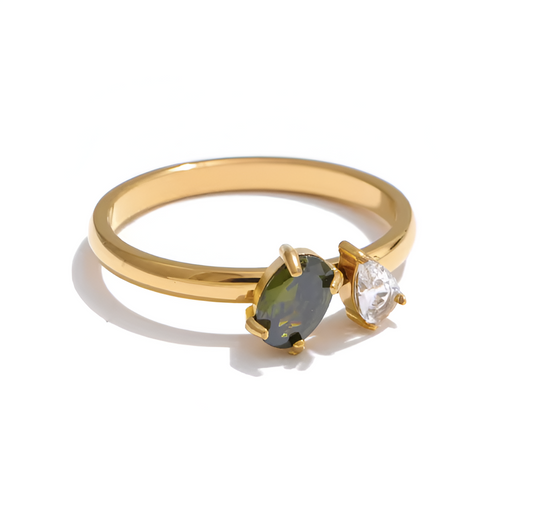 Anello Miriam 2 Pietre